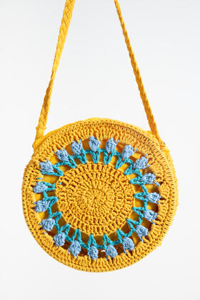 BORSA DONNA ROTONDA IN UNCINETTO FIORENZA AMADORI 11608-2311 