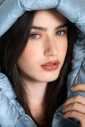 FIORENZA AMADORI HW106 DAMEN-DAUNENJACKE MIT HOHEM KRAGEN 