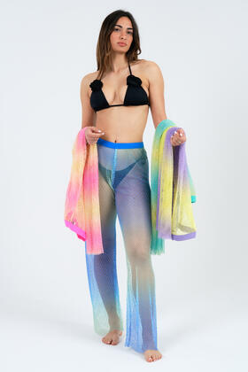 DAMEN-NETZ-ÜBERWURFHOSE MIT STRASS FIORENZA AMADORI HS606 