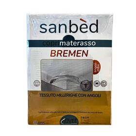 COPRIMATERASSO 1 PIAZZA E MEZZO TESSUTO MILLERIGHE CON ANGOLI SANBED BREMEN
&nbsp; 