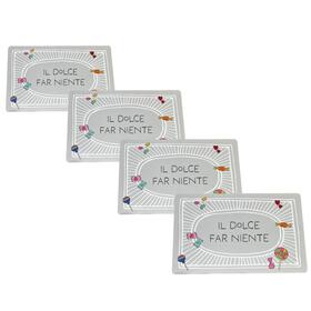 SET 4 PEZZI TOVAGLIETTA STAMPA AMERICANO COMIC 