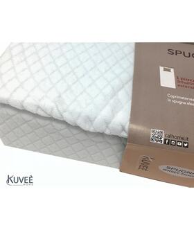 Mattress cover in 1.5 square Kuveè Diamond jersey sponge fabric 