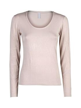 Maglia donna a manica lunga in bamboo Magic Dream Corallo 