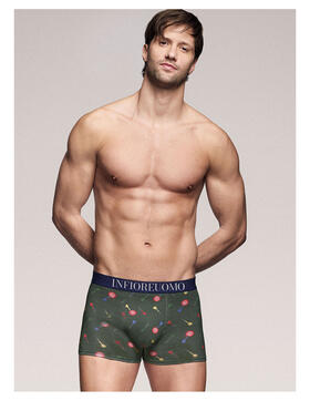 Boxer uomo moda in cotone elasticizzato Infiore Uomo DRT0953 