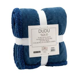 Plaid tinta unita coral e sherpa Dudu Solid&nbsp; 