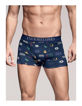 Boxer uomo moda in cotone elasticizzato Infiore Uomo GLO0955 