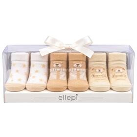 Set 3 paia di calzini neonato in caldo cotone Ellepi IX4060
&nbsp; 