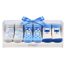 Set 3 paia di calzini neonato in caldo cotone Ellepi IX4060
&nbsp; 