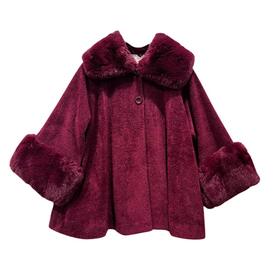 MANTELLA DONNA CON PELLICCIA DONNABELLA 10516 