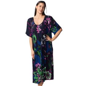 ABITO DONNA IN VISCOSA CREPE GIROCOLLO MANICA CORTA MARILA KF702 