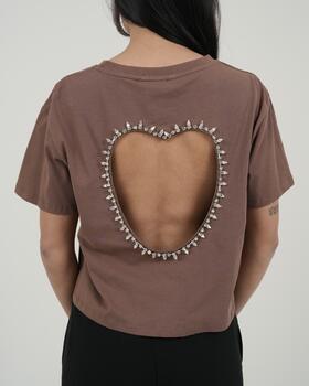 T-SHIRT DONNA CUORE MANICA CORTA FIORENZA AMADORI 8687
&nbsp; 