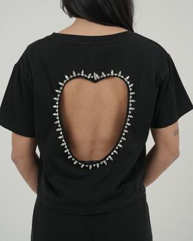 T-SHIRT DONNA CUORE MANICA CORTA FIORENZA AMADORI 8687
&nbsp; 