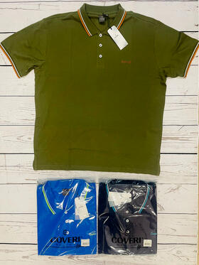 CALIBRATA men&#39;s polo shirt in Coveri Moving cotton piquet OPQC264 
