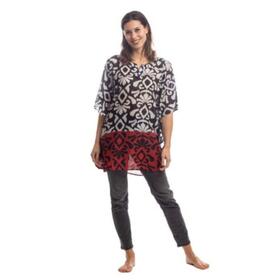 PONCHO DONNA CORTO ESTIVO IN COTONE MARILA 