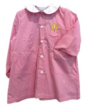 ANDY&amp;GIò 90246 PRINCESS EMBROIDERY KINDERGARTEN APRON FOR GIRLS 