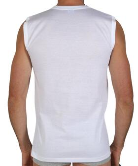 Maglia smanicata girocollo uomo in cotone Fragi Rudy 