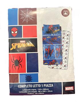 COMPLETO LETTO BAMBINO COTONE MARVEL SPIDERMAN 1 PIAZZA&nbsp; 