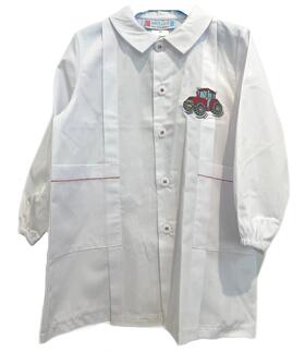 ANDY&amp;GIò 90235 KINDERGARTEN APRON FOR CHILDREN EMBROIDERY TRACTOR 