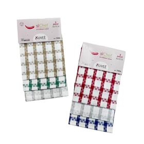 SET 3 STROFINACCI DA CUCINA KUVEE' HOME VELA 50x70 