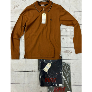 POLO A MANICHE LUNGHE DA UOMO  M-3XL RFP009  RIFLE   - CIAM Centro Ingrosso Abbigliamento