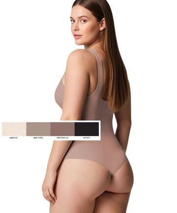 Body a brasiliana imbottito senza ferretto in micro Lormar Touch Breeze