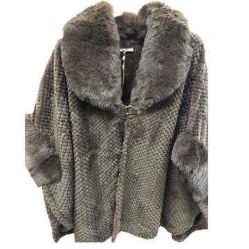 MANTELLA DONNA ECOPELLICCIA DONNA BELLA 10517 - CIAM Centro Ingrosso Abbigliamento