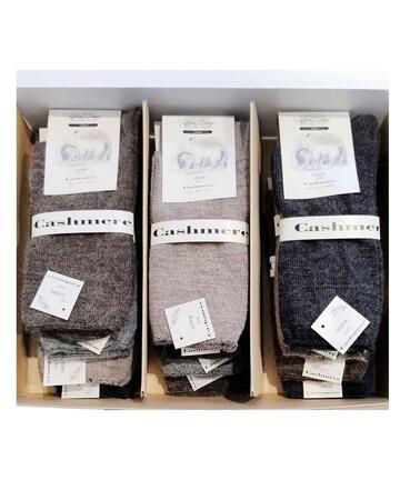 Calzino corto donna smollato in lana e cashmere Goffredo Berenzi 1101 