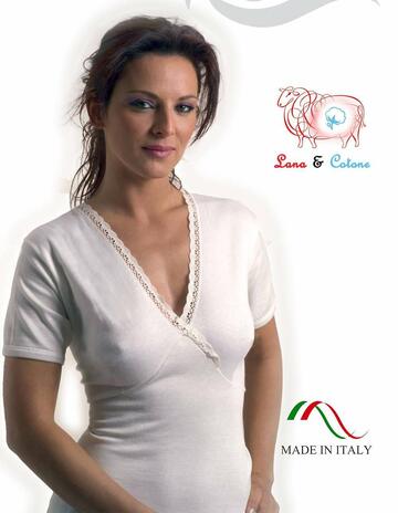 Maglia donna lana e cotone con forma seno Leable 120 Tg.9/12 - CIAM Centro Ingrosso Abbigliamento