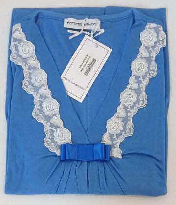 Camicia da notte donna a manica corta in micromodal Fiorenza Amadori art.127 - CIAM Centro Ingrosso Abbigliamento