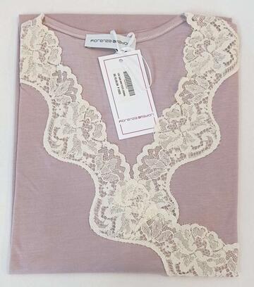 Camicia da notte donna a manica corta in micromodal Fiorenza Amadori art.128 - CIAM Centro Ingrosso Abbigliamento
