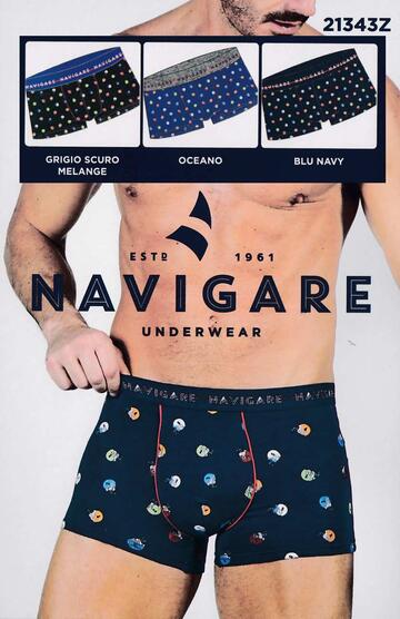 Men's fashion boxer shorts in stretch cotton Navigare 21343Z - CIAM Centro Ingrosso Abbigliamento