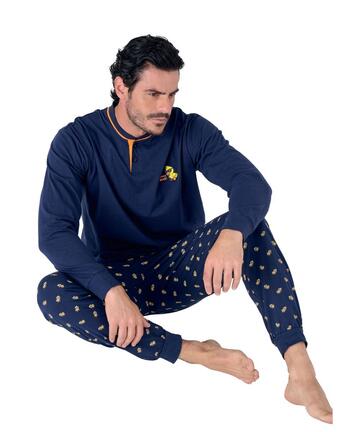 Pigiama uomo in jersey di cotone a manica lunga Navigare 142005 - CIAM Centro Ingrosso Abbigliamento