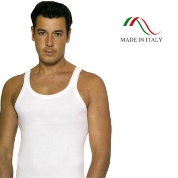 Men's vest in cotton narrow shoulder Leable 1476