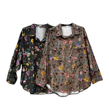 CAMICIA DONNA FANTASIA A FLOREALE FLORA 258035 - CIAM Centro Ingrosso Abbigliamento