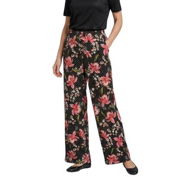 PANTALONE PALAZZO DONNA VISCOSA FANTASIA TOP2 F14