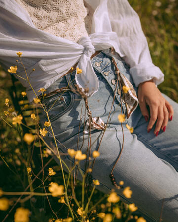 JEANS WIDE LEG CON CINTURA FIORENZA AMADORI WH3560&nbsp;