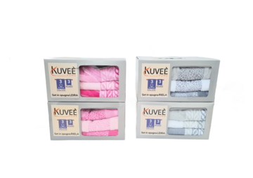 Set asciugamani 3 + 3 viso + ospite Kuveè REILA-LEIRA - CIAM Centro Ingrosso Abbigliamento
