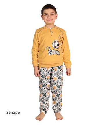Pigiama da bambino in jersey di cotone caldo Gary 2036 - CIAM Centro Ingrosso Abbigliamento
