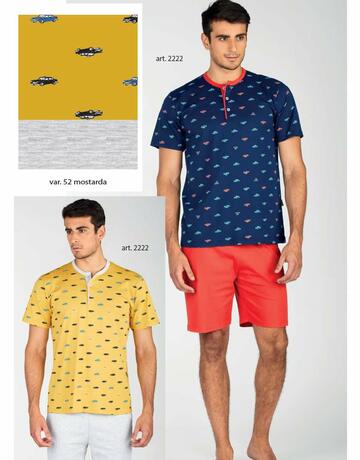 Pigiama uomo a manica corta in cotone Bip Bip 2222 - CIAM Centro Ingrosso Abbigliamento