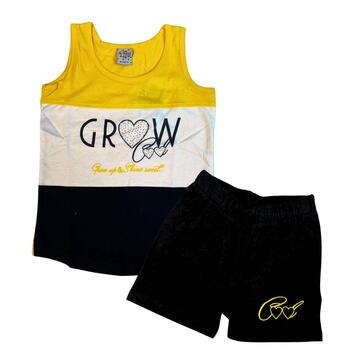 COMPLETO BAMBINA CANOTTA E PANTALONCINO BE BOARD 22C4505 - CIAM Centro Ingrosso Abbigliamento