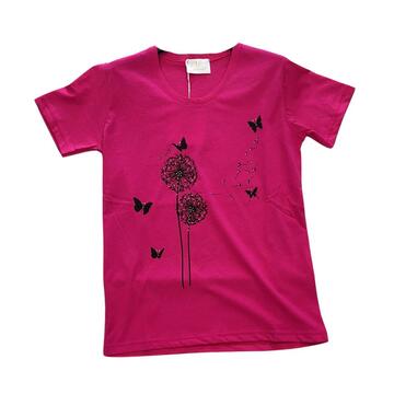 WOMEN'S SHORT SLEEVE T-SHIRT WITH FEDERICA PRINT 2475 - CIAM Centro Ingrosso Abbigliamento