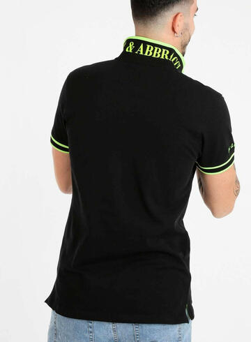 Мужская рубашка-поло CALIBRATA из хлопкового пике Baci & Abbracci BAM2566 - CIAM Centro Ingrosso Abbigliamento
