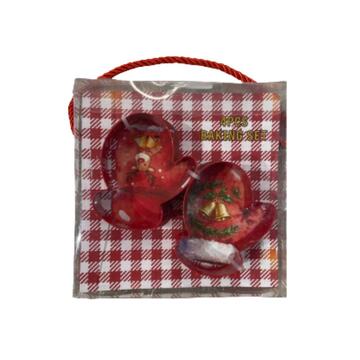 Set of 2 tea towels + 2 decorations Sommaruga 26047 - CIAM Centro Ingrosso Abbigliamento
