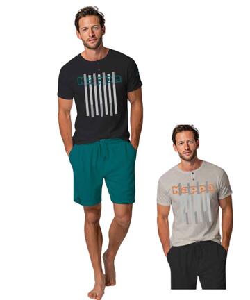 Pigiama uomo corto in jersey di cotone Kappa KMS26135
