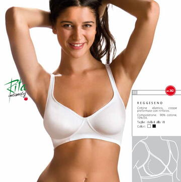 Rita women's elastic cotton bra art 262 - CIAM Centro Ingrosso Abbigliamento