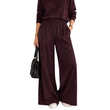 Pantalone palazzo donna effetto lana Flora 266149