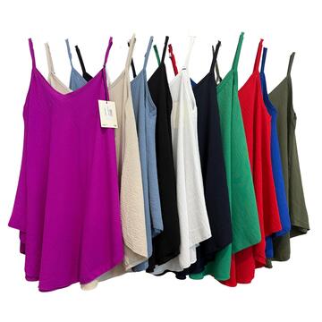 CANOTTA DONNA SPALLA STRETTA FLORA FL3032  - CIAM Centro Ingrosso Abbigliamento