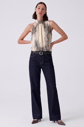 Fiorenza Amadori T1864 Python Georgette Top - CIAM Centro Ingrosso Abbigliamento