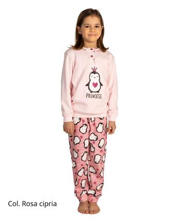 Pigiama da bambina in jersey di caldo cotone Gary 3020 Tg.8/10 anni - CIAM Centro Ingrosso Abbigliamento