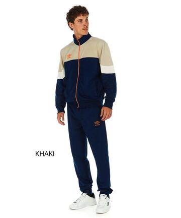 Tuta uomo in cotone garzato con zip Umbro UOS30276